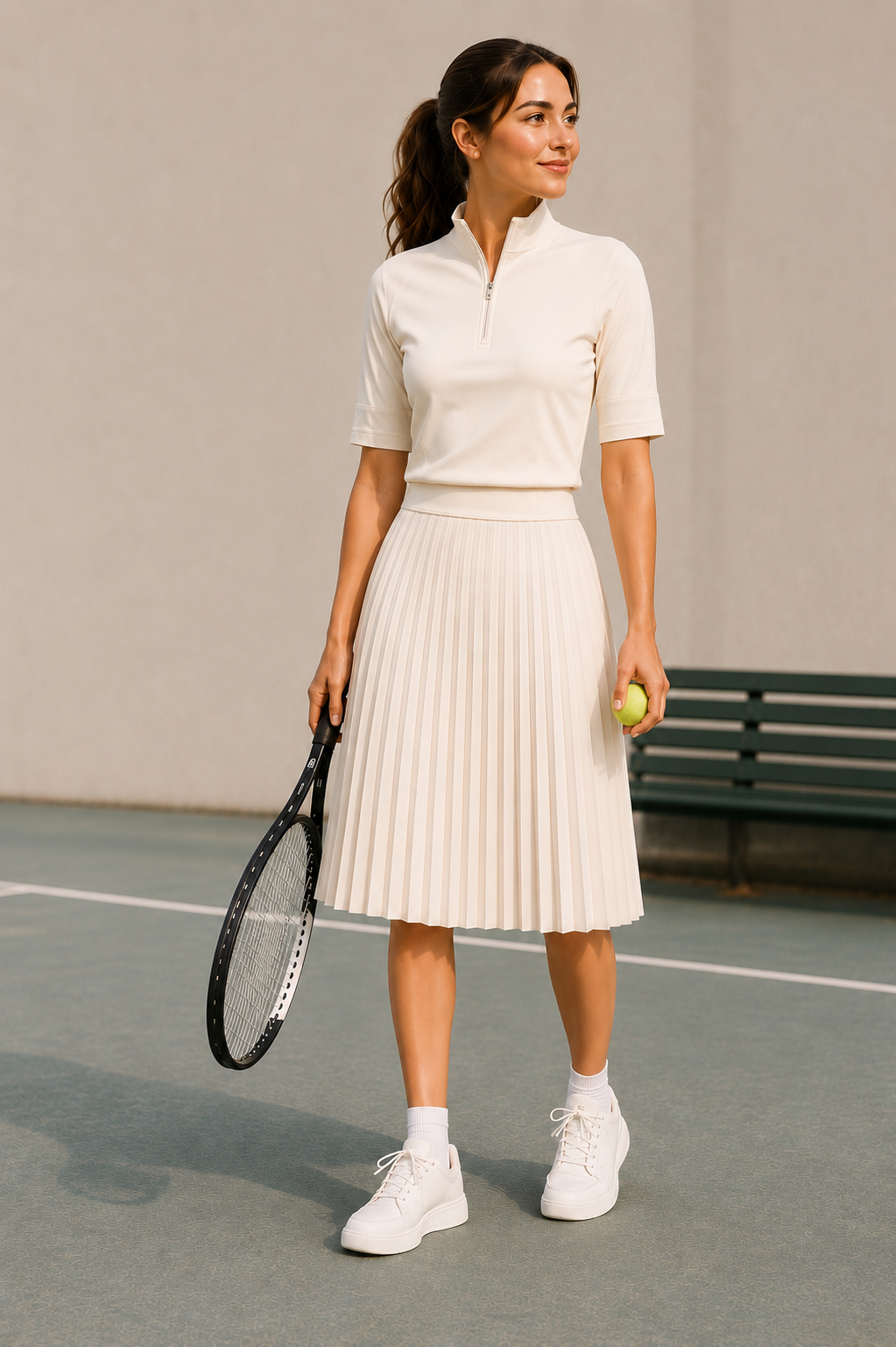 The Petunia Pleated Court Set