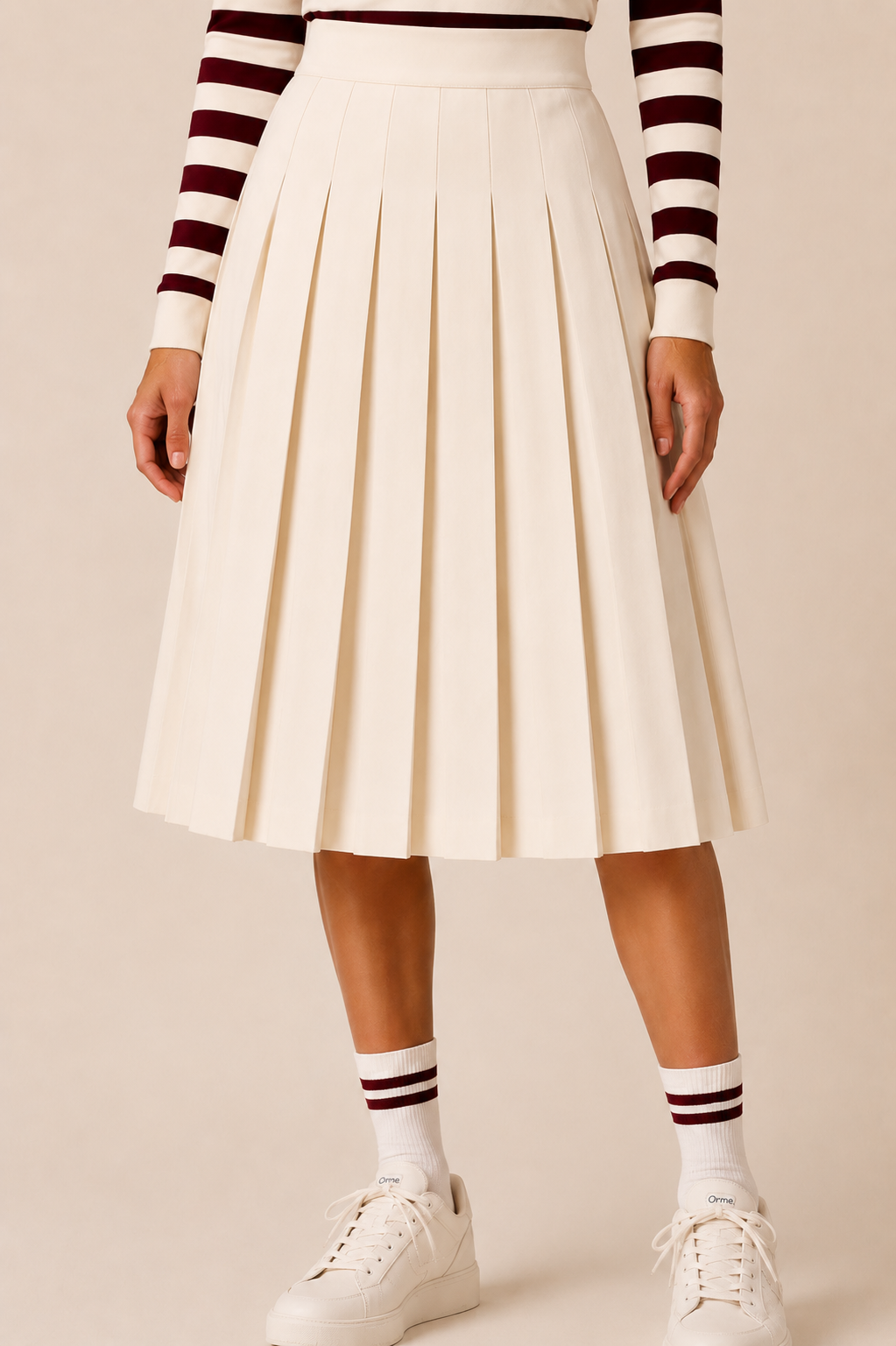 Peony Pleated Skirt