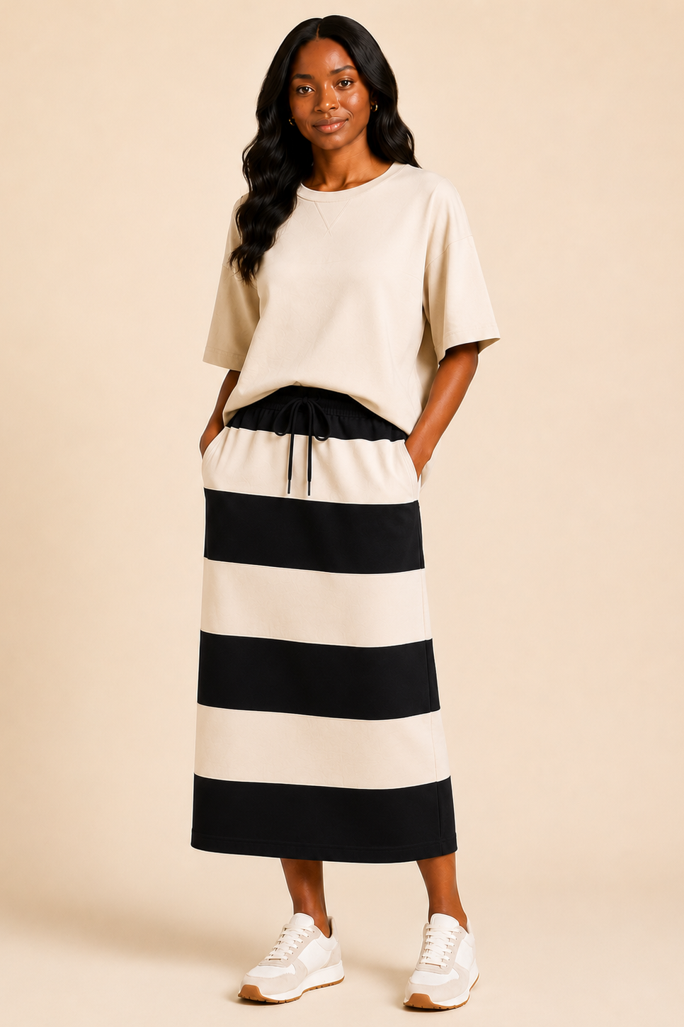 Tulip Stripe Skirt
