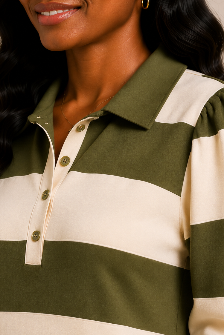 The Iris Striped Collar Dress