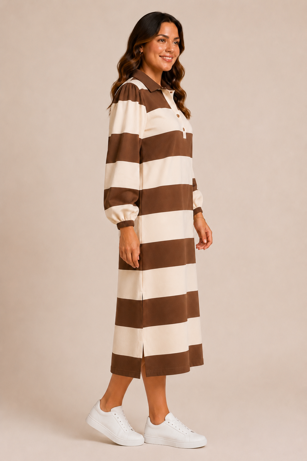The Iris Striped Collar Dress