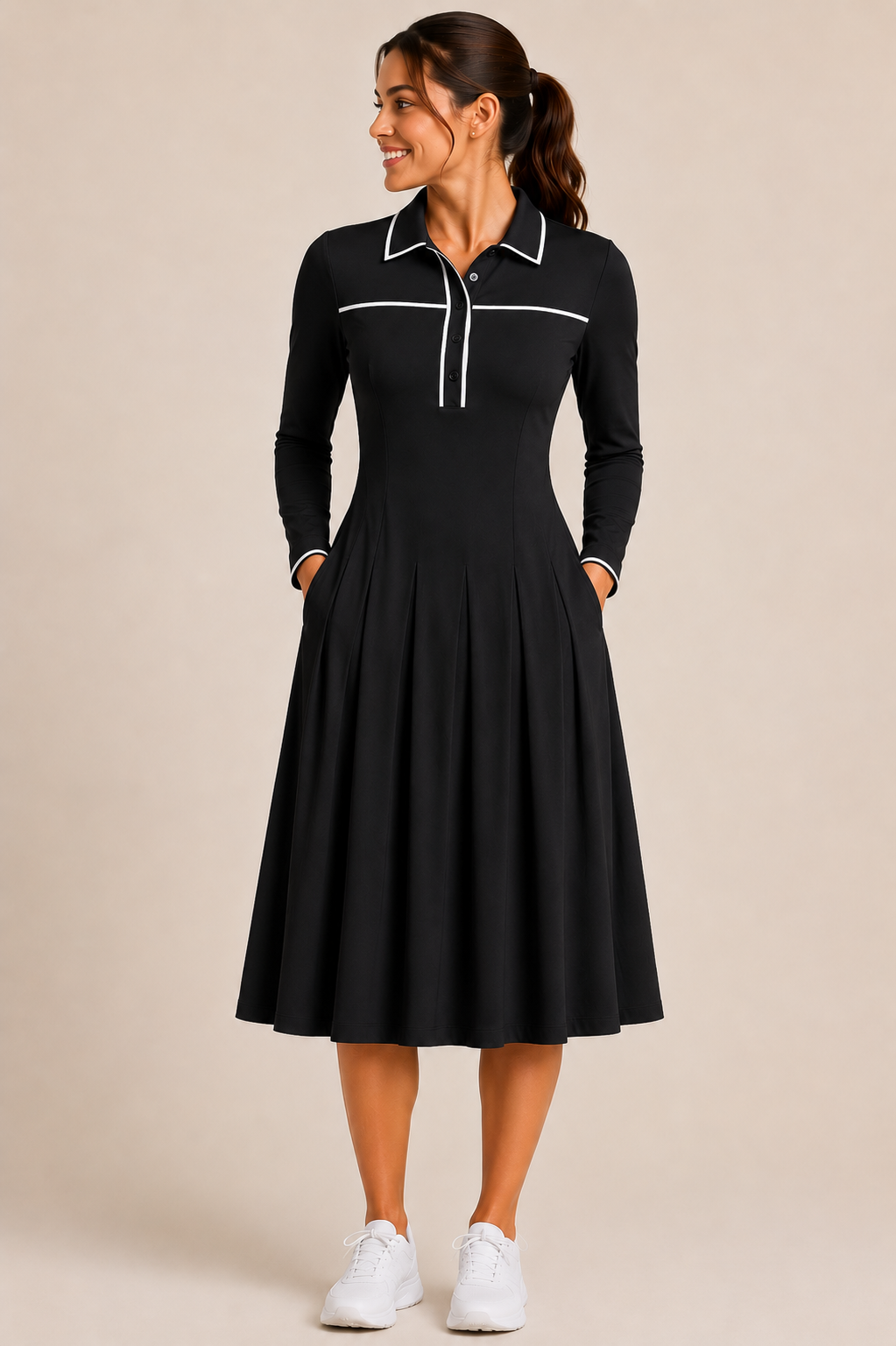 Zinnia Pleated Athletic Dress